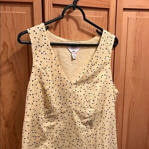 Talbots Polka Dot Sleeveless Top